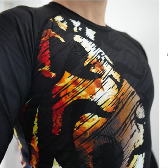 Long Sleeve BJJ Rash Guard - Picture 3 of 5